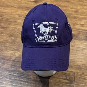Purple Western University Mustangs Logo Cap